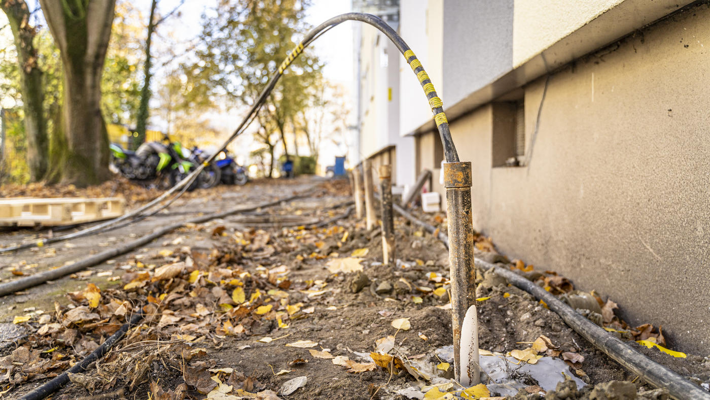 Injektion vor Wohngebäude