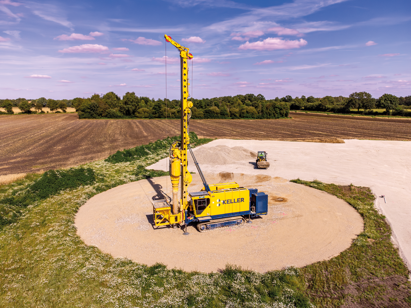 Rüttelstopfsäulen in Windpark