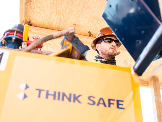 Keller Think Safe logo on site