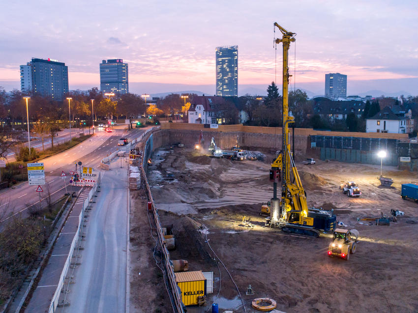 Baugrube Neuer Kanzlerplatz